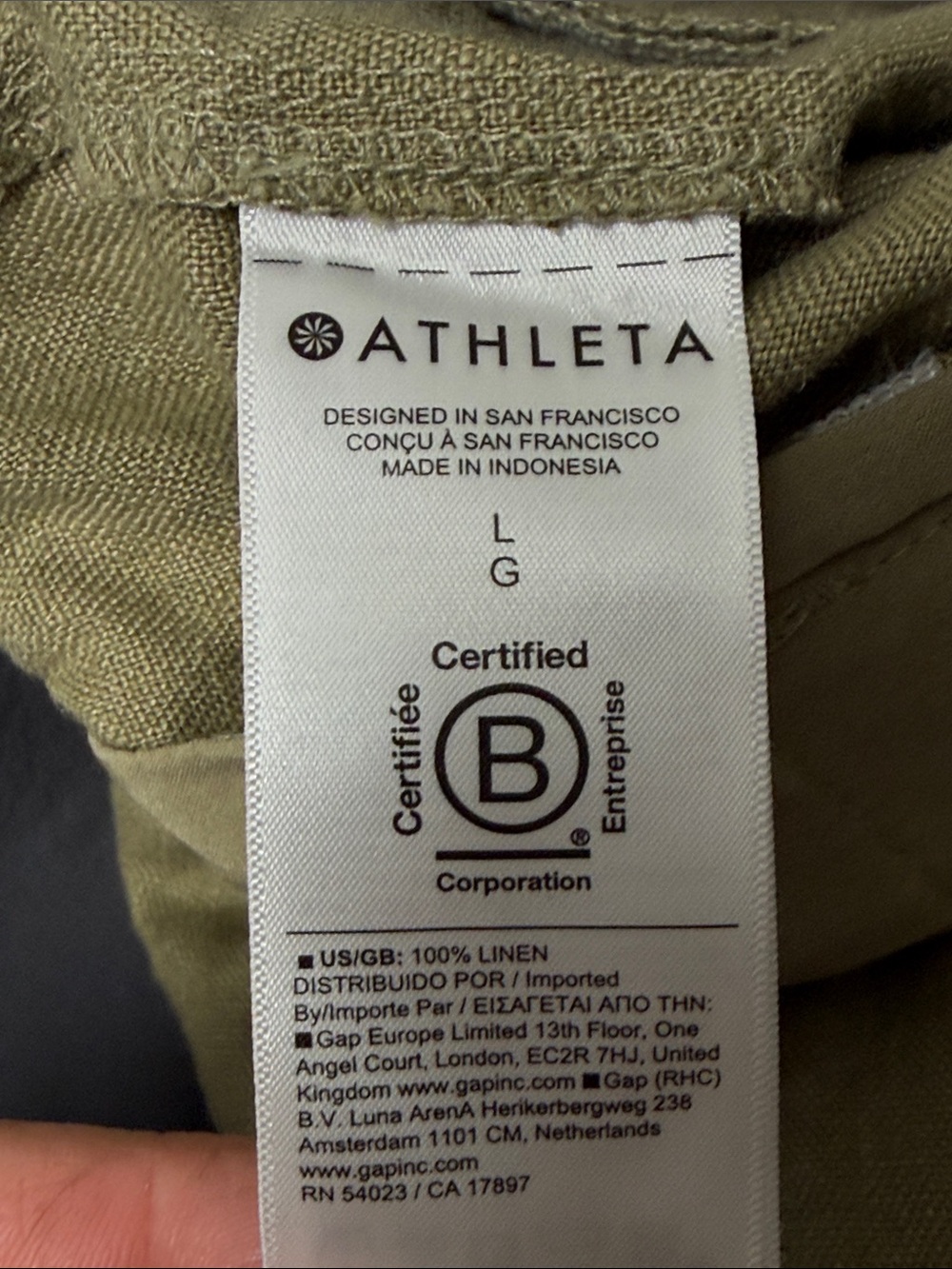 Athleta Olive Green Drawstring Athletic Shorts - Picture 5 of 5